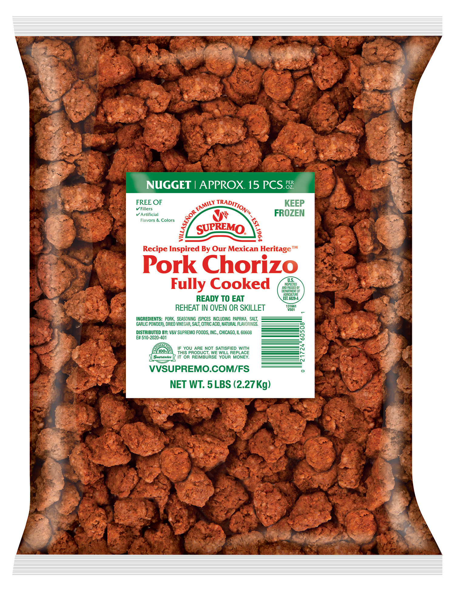 Pre Cooked Frozen Chorizo Line Launched By V V Supremo Foods Frozen