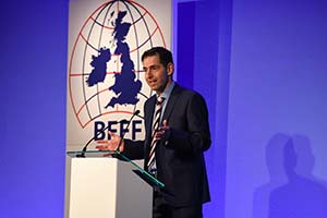 BFFF Chief Exec addressing the BFFF conference