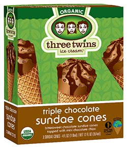 Chocolate Sundae Cone 3pk