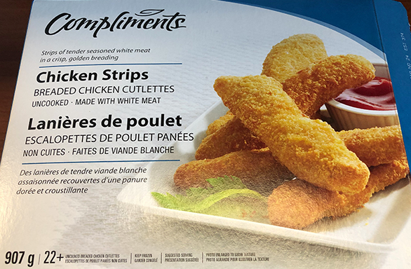 Compliments chicken strips recall