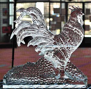 IPPE ChickenSculpture all