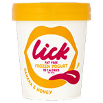 Lick Fat Free Frozen Yogurt Banana and Honey 500ml