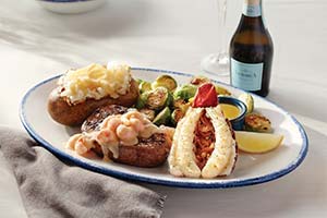 Red Lobster Seafood Lobster seafood topped steak