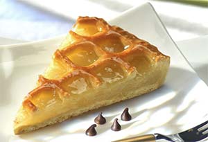 apple lattice tarte slice