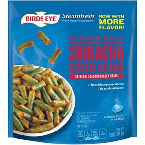 birds eye steamfresh flavor full sriracha green beans