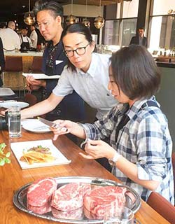 japanese sample us beef steak