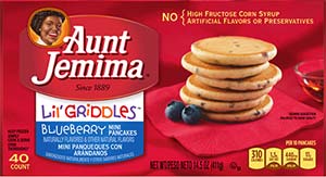 mini panckes Aunt Jemima