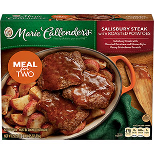 salisbury steak with roasted