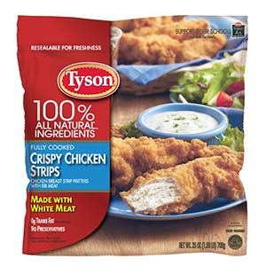 tyson crispy chicken strips