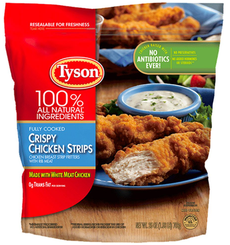 tyson chicken strips recall