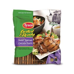 tyson grillednready sweetteriyakiflavoredchickenthighfillets